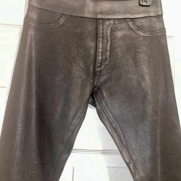 James Jeans "Twiggy" Shiny Dancer Black Oil Slick Skinny Jeans, size 27 - Picture 4 of 11